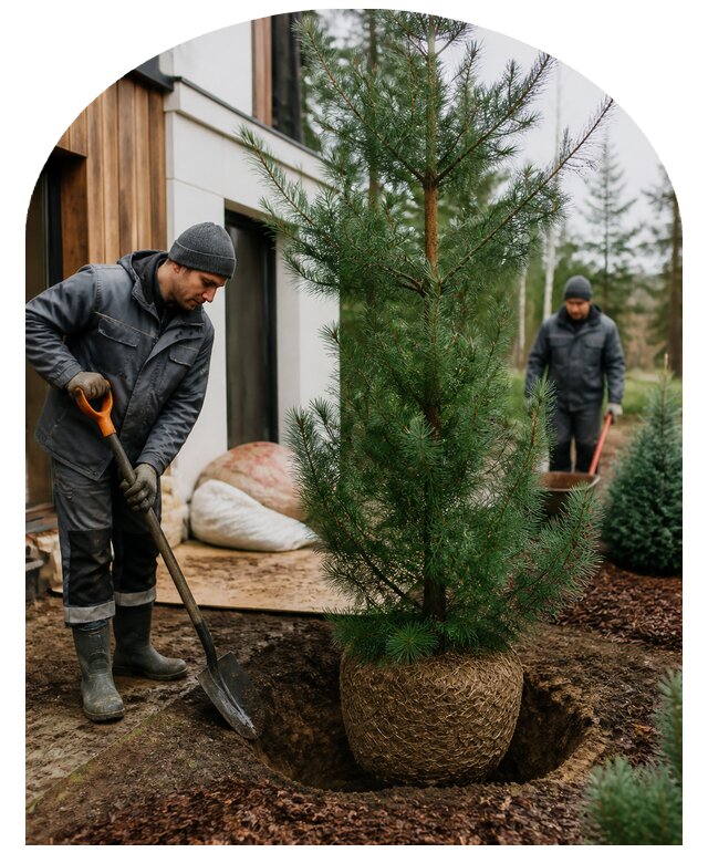 Посадка хвойных деревьев в Великом Устюге по цене от 5598 р. | Метпроект-Влс